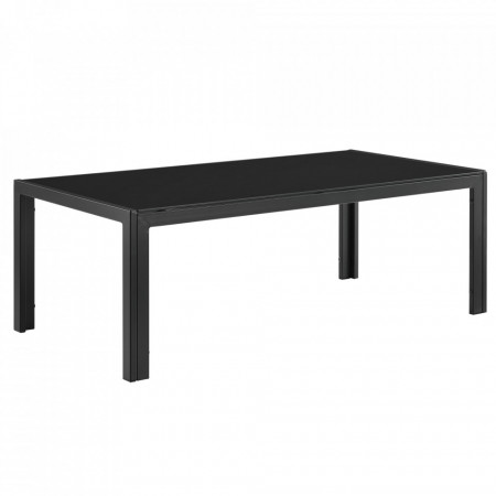 Masuta cafea exterior, metal/sticla, negru - P56656001