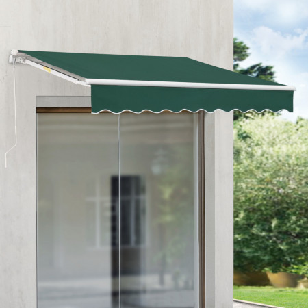 Paravan solar, 300 x 250 cm, verde inchis unghi inclinare reglabil - P75702620