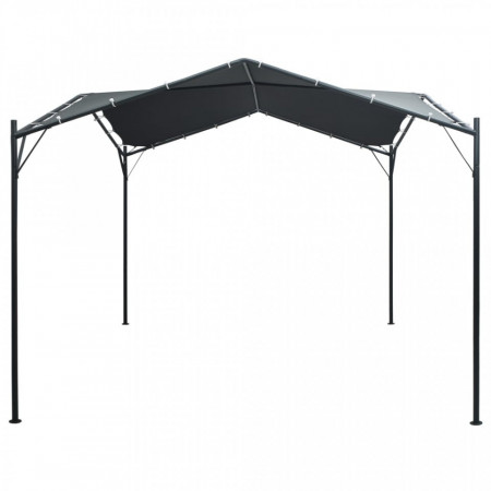 Pavilion cort foișor copertină, antracit, 3 x 3 m, oțel - V47962V