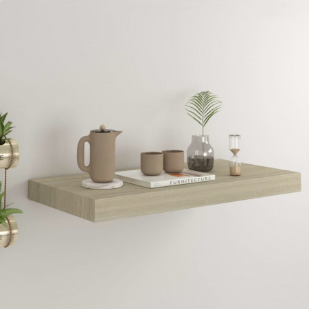 Raft de perete suspendat, stejar, 50x23x3,8 cm, MDF - V323871V