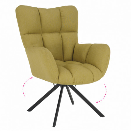 Scaun de design ţesătură fistic - TP276607
