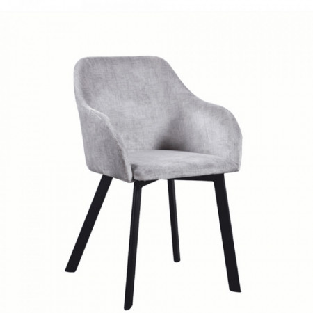 Scaun dining, gri deschis/negru - TP237296