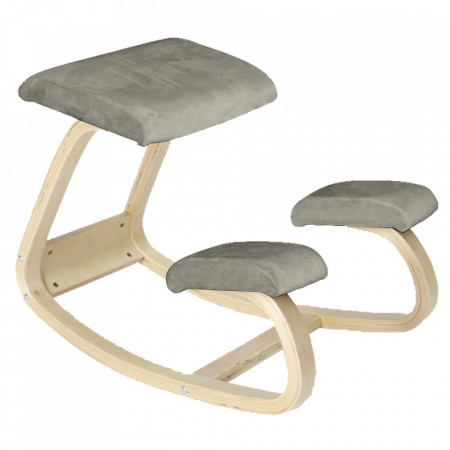 Scaun în genunchi, gri-maro, 50x72x53 cm - TP279429