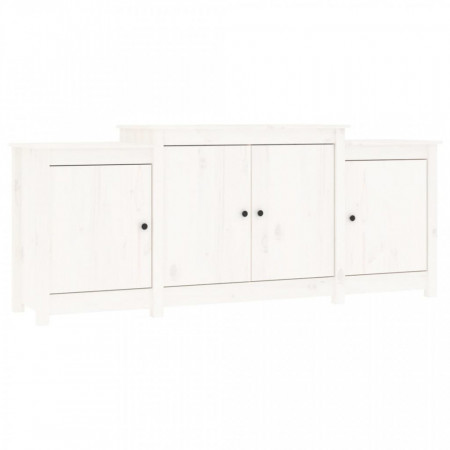 Servantă, alb, 164x37x68 cm, lemn masiv de pin - V821493V