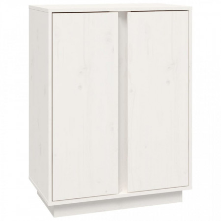 Servantă, alb, 60x35x80 cm, lemn masiv de pin - V814490V