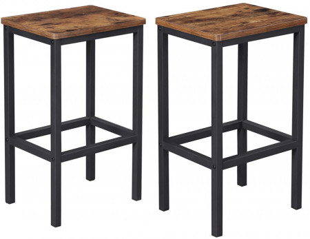 SOSCI1 - 2x Scaune Bar stil Industrial, 40 x 30 x 65 cm