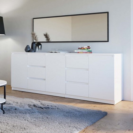 TECOA156 - Comoda, 200 x 40 x 75 cm, Alb