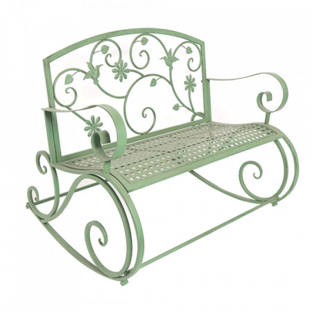 Bancă, băncuță metalică, balansoar, 111 cm - TP288985