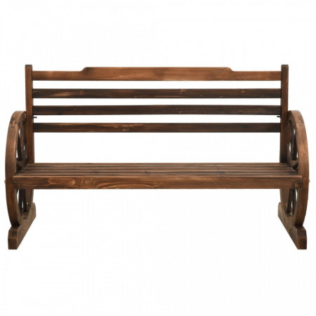 Bancă de grădină, 112 cm, lemn masiv de brad - V313891V