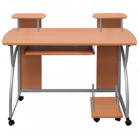 Birou de computer, maro, 110x52x88,5 cm, lemn prelucrat - V20583V