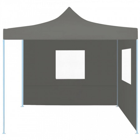 Cort de petrecere pliabil, 2 pereți laterali, antracit, 3 x 3 m - V44965V