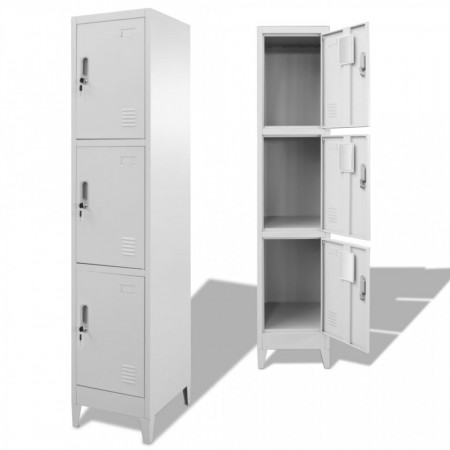 Dulap vestiar cu 3 compartimente, 38x45x180 cm - V244474V