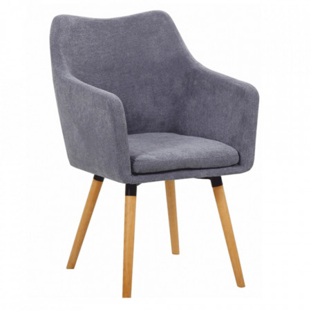 Fotoliu de design, gri/fag - TP204514