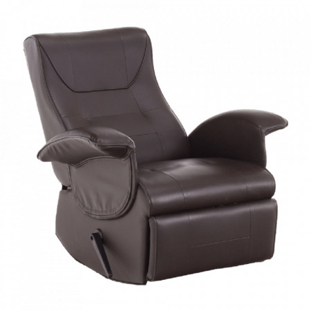 Fotoliu relaxant, piele eco maro - TP70510