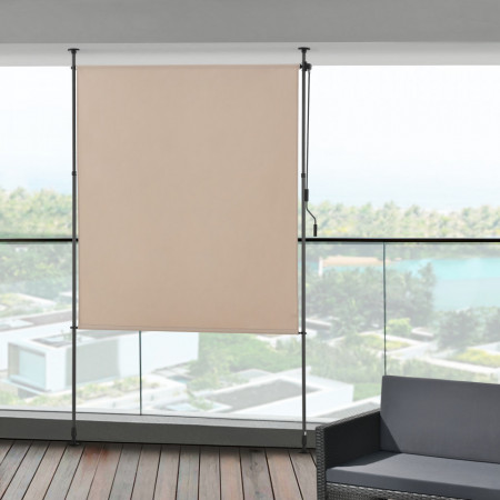 Jaluzea tip rulou de exterior, 200 x 270 cm, culoarea nisipului - P79564159