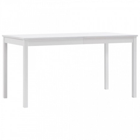 Masa de bucatarie, alb, 140 x 70 x 73 cm, lemn de pin - V283399V