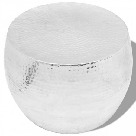 Masa de cafea rotunda din aluminiu, argintiu - V243509V