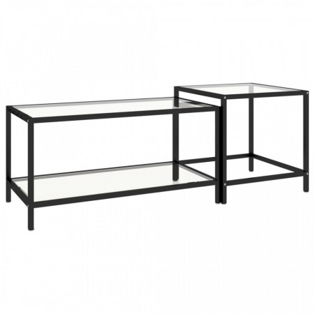 Mese de ceai, 2 buc., transparent, sticlă securizată - V331613V