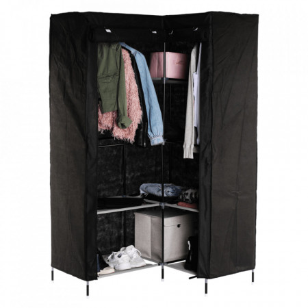 Organizator dulap pe colţ, negru - TP275358