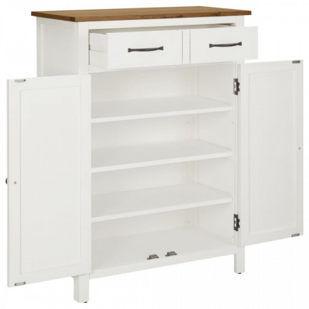 Pantofar, 76 x 37 x 105 cm, lemn masiv de stejar - V289217V