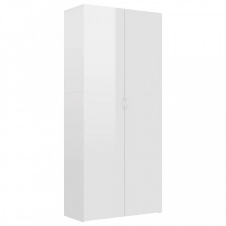 Pantofar, alb extralucios, 80x35,5x180 cm, PAL - V800294V