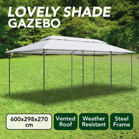 Pavilion, alb, 600 x 298 x 270 cm, 180g/m² - V310072V