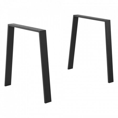 Picioare masa, otel, 55 - 75 x 72 cm, negru, 100 Kg - P75962241