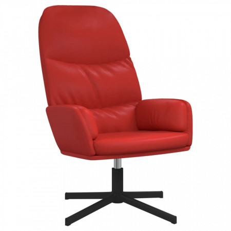 Scaun de relaxare, roșu vin, piele ecologică - V341057V