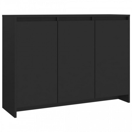 Servantă, negru, 102x33x75 cm, PAL - V809774V