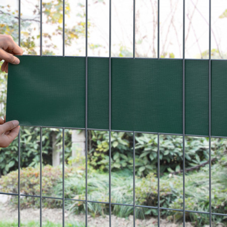 Set 4 bucati folie gard 140 m, PVC verde mat (RAL 6005) - P79660028