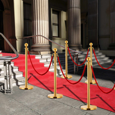 Set VIP stil bariera, 3 piese, auriu, otel inoxidabil - V145730V