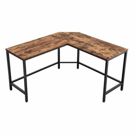 SOBII4 - Birou, Masa de scris stil Industrial, 135 x 135 x 76 cm
