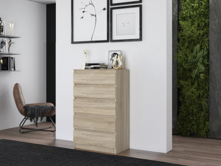 TECOS107 - Comoda 70 x 40 x 112 cm, Sonoma