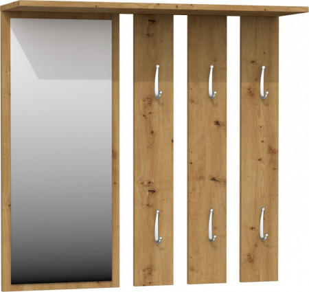 TECUIAR110 - Cuier hol tip panou 85 x 82 x 15 cm - Stejar Artisan