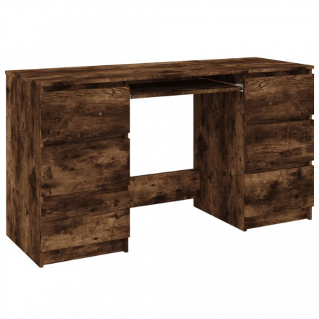 Birou, stejar fumuriu, 140x50x77 cm, lemn prelucrat - V815438V