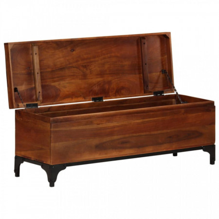 Cufăr de depozitare, 110x35x41 cm, lemn masiv de acacia - V328304V