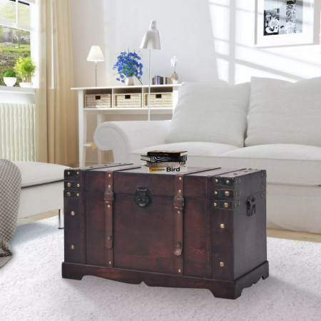 Cufar vintage din lemn, 66 x 38 x 40 cm - V245478V
