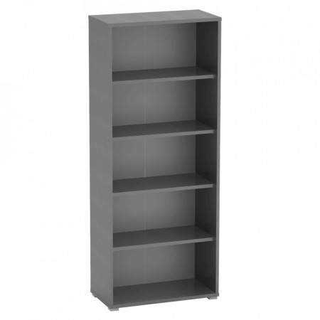 Dulap biblioraft, gri, 75x182,6x38 cm - TP281216