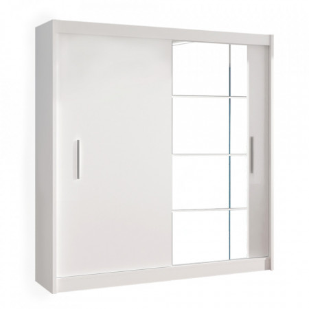 Dulap cu uşi glisante, alb, 180x215 - TP327255
