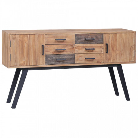 Dulap lateral, 140 x 30 x 75 cm, lemn masiv de tec - V285314V