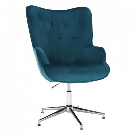 Fotoliu de design, turcoaz, 69x74,5x99-111cm - TP285719