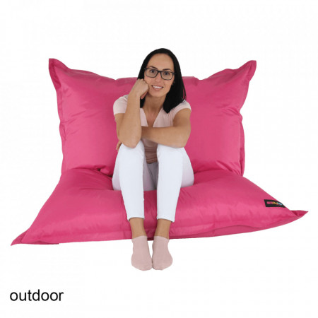 Fotoliu tip sac, material textil roz - TP258176