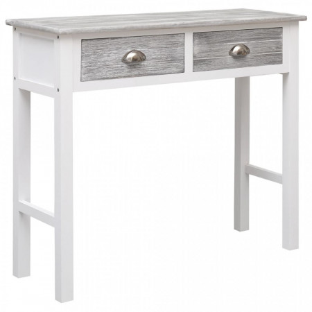 Masa consola, gri, 90 x 30 x 77 cm, lemn - V284143V