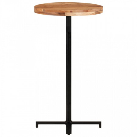 Masă de bar rotundă, Ø60x110 cm, lemn masiv de salcâm - V320285V