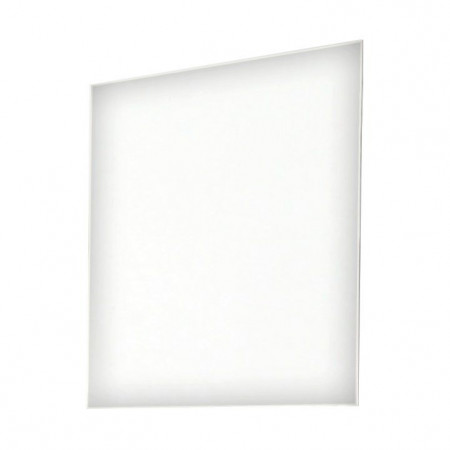 Oglindă de perete, alb lucios, 70x90 cm - TP107574