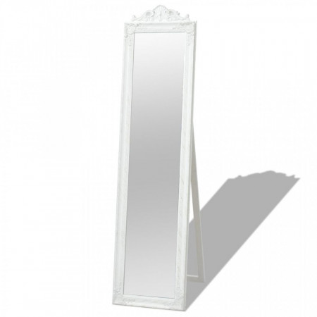 Oglinda in stil baroc independenta, alb, 160 x 40 cm - V243691V