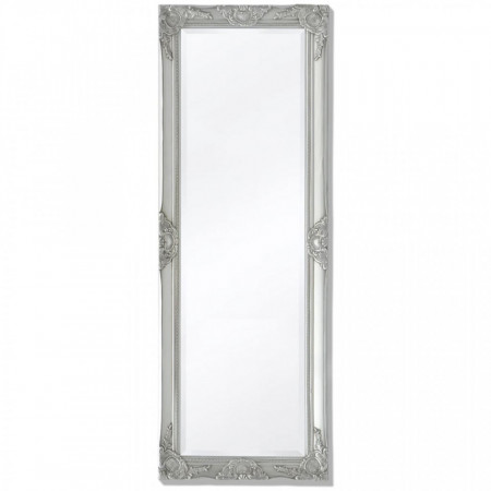 Oglinda verticala in stil baroc 140 x 50 cm argintiu - V243689V