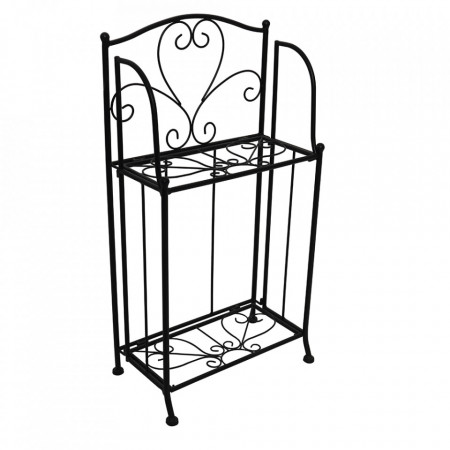 Raft pliabil din metal, negru - TP284415