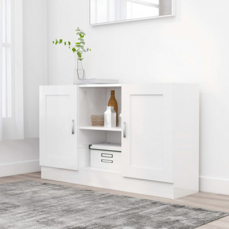 Servanta, alb extralucios, 120 x 30,5 x 70 cm, PAL - V802783V