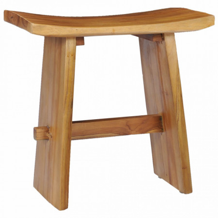 Taburet, lemn masiv de tec - V281655V